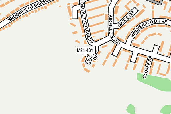 M24 4SY map - OS OpenMap – Local (Ordnance Survey)