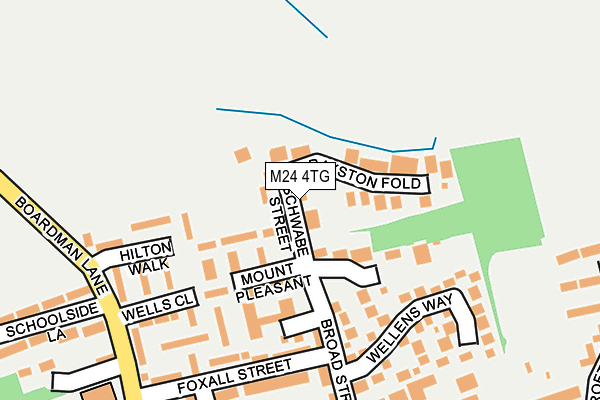 M24 4TG map - OS OpenMap – Local (Ordnance Survey)