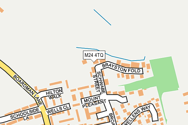 M24 4TQ map - OS OpenMap – Local (Ordnance Survey)