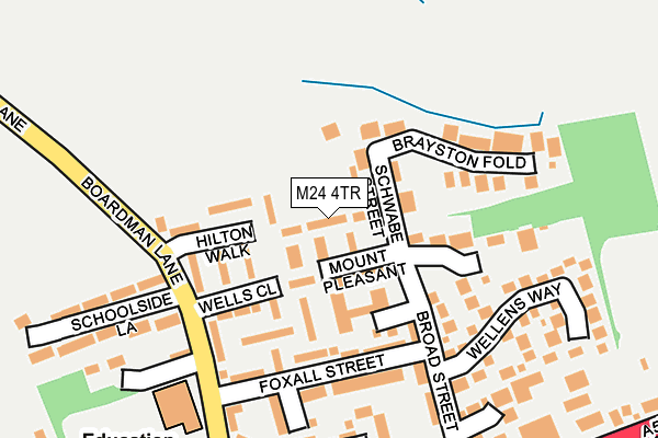 M24 4TR map - OS OpenMap – Local (Ordnance Survey)