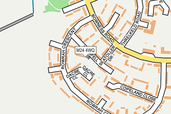 M24 4WQ map - OS OpenMap – Local (Ordnance Survey)