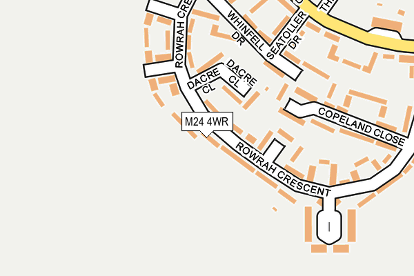 M24 4WR map - OS OpenMap – Local (Ordnance Survey)