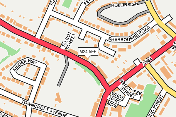 M24 5EE map - OS OpenMap – Local (Ordnance Survey)