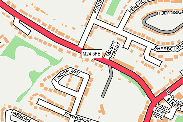 M24 5FE map - OS OpenMap – Local (Ordnance Survey)