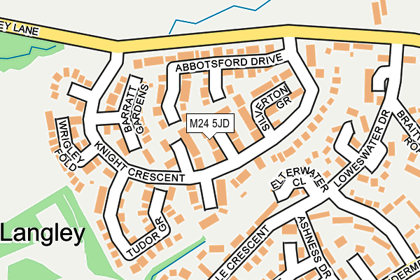 M24 5JD map - OS OpenMap – Local (Ordnance Survey)