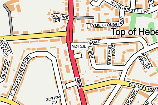 M24 5JE map - OS OpenMap – Local (Ordnance Survey)