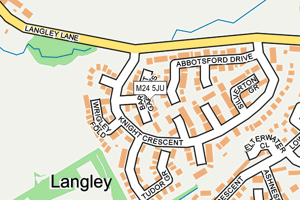 M24 5JU map - OS OpenMap – Local (Ordnance Survey)