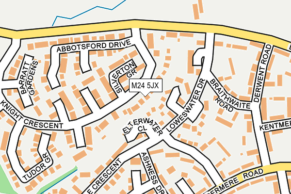 M24 5JX map - OS OpenMap – Local (Ordnance Survey)