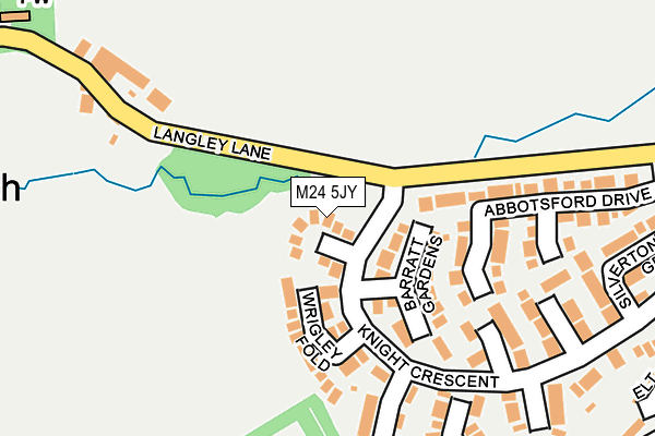 M24 5JY map - OS OpenMap – Local (Ordnance Survey)