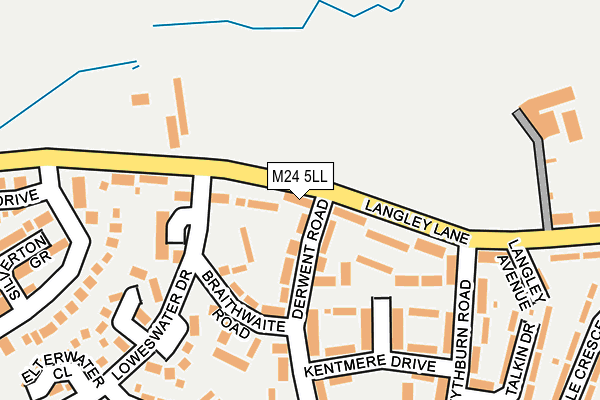 M24 5LL map - OS OpenMap – Local (Ordnance Survey)