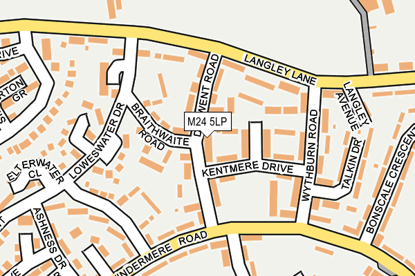 M24 5LP map - OS OpenMap – Local (Ordnance Survey)