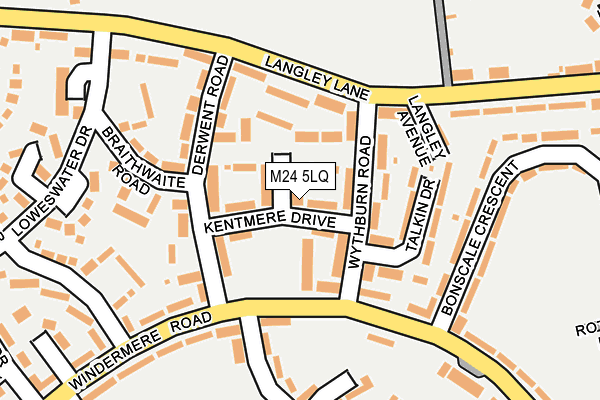 M24 5LQ map - OS OpenMap – Local (Ordnance Survey)