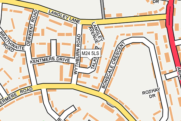 M24 5LS map - OS OpenMap – Local (Ordnance Survey)