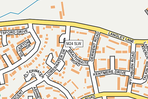 M24 5LW map - OS OpenMap – Local (Ordnance Survey)