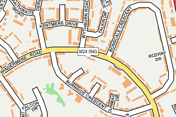 M24 5NG map - OS OpenMap – Local (Ordnance Survey)
