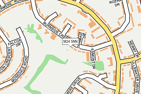 M24 5NN map - OS OpenMap – Local (Ordnance Survey)