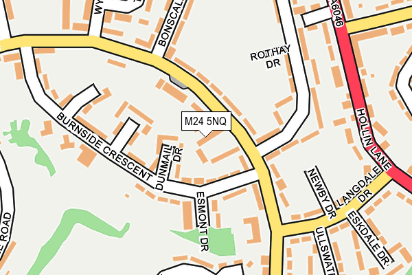 M24 5NQ map - OS OpenMap – Local (Ordnance Survey)