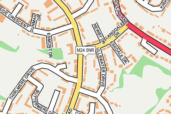 M24 5NR map - OS OpenMap – Local (Ordnance Survey)