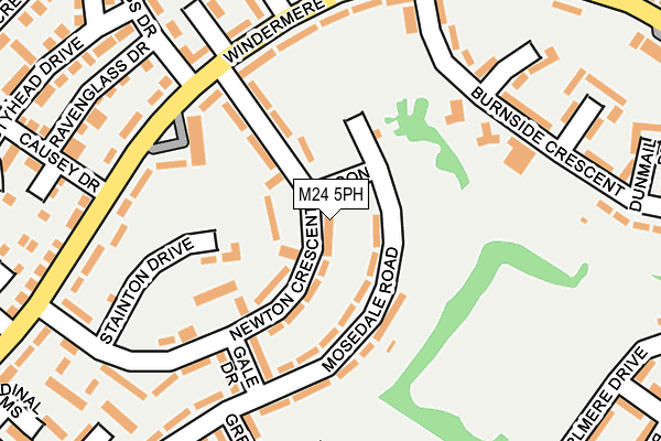 M24 5PH map - OS OpenMap – Local (Ordnance Survey)