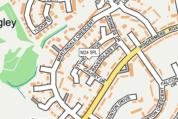M24 5PL map - OS OpenMap – Local (Ordnance Survey)