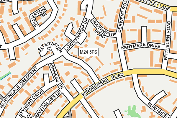 M24 5PS map - OS OpenMap – Local (Ordnance Survey)