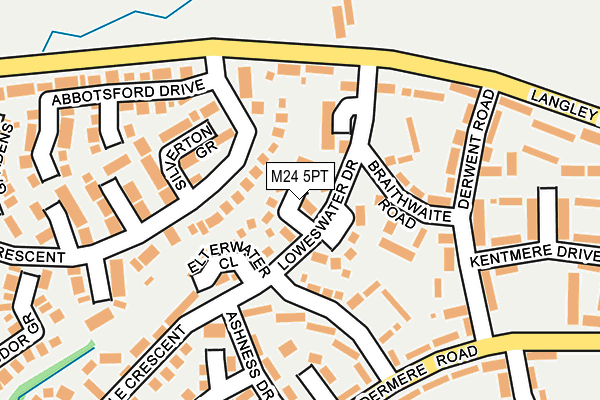 M24 5PT map - OS OpenMap – Local (Ordnance Survey)