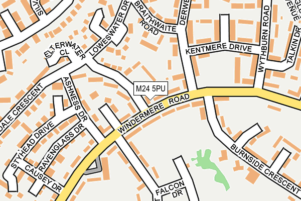 M24 5PU map - OS OpenMap – Local (Ordnance Survey)