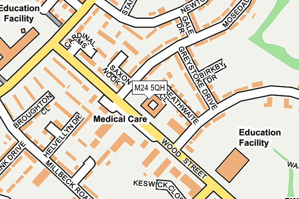 M24 5QH map - OS OpenMap – Local (Ordnance Survey)