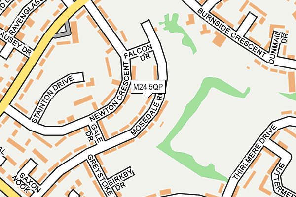 M24 5QP map - OS OpenMap – Local (Ordnance Survey)