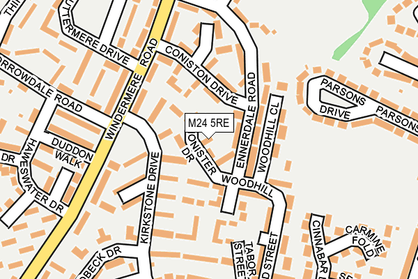 M24 5RE map - OS OpenMap – Local (Ordnance Survey)