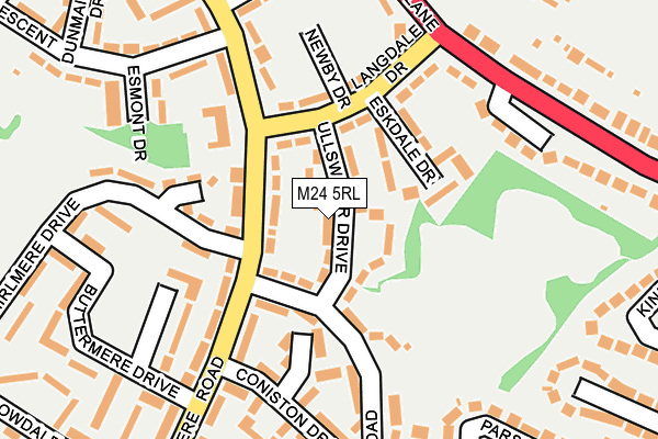 M24 5RL map - OS OpenMap – Local (Ordnance Survey)