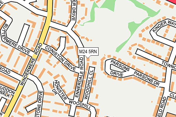 M24 5RN map - OS OpenMap – Local (Ordnance Survey)