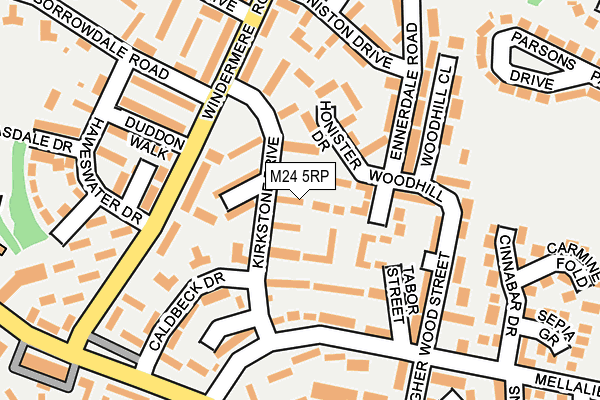 M24 5RP map - OS OpenMap – Local (Ordnance Survey)