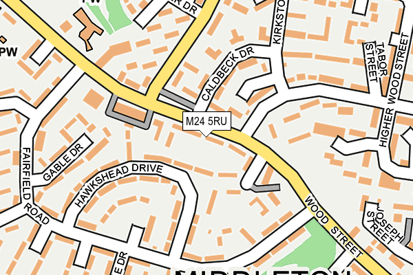 M24 5RU map - OS OpenMap – Local (Ordnance Survey)