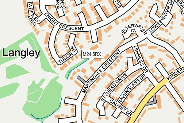 M24 5RX map - OS OpenMap – Local (Ordnance Survey)