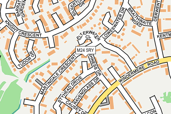 M24 5RY map - OS OpenMap – Local (Ordnance Survey)