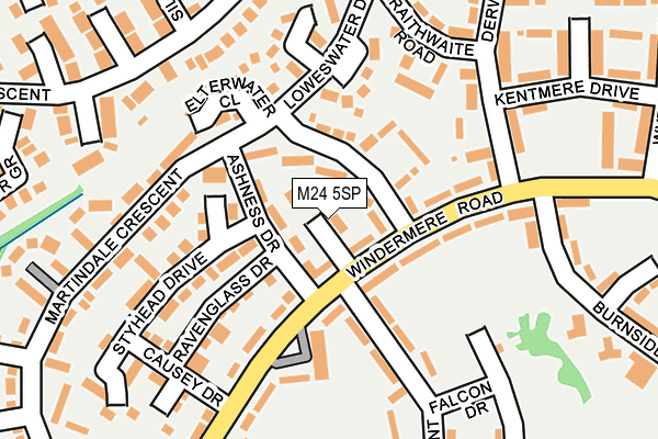 M24 5SP map - OS OpenMap – Local (Ordnance Survey)