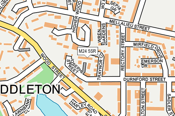 M24 5SR map - OS OpenMap – Local (Ordnance Survey)