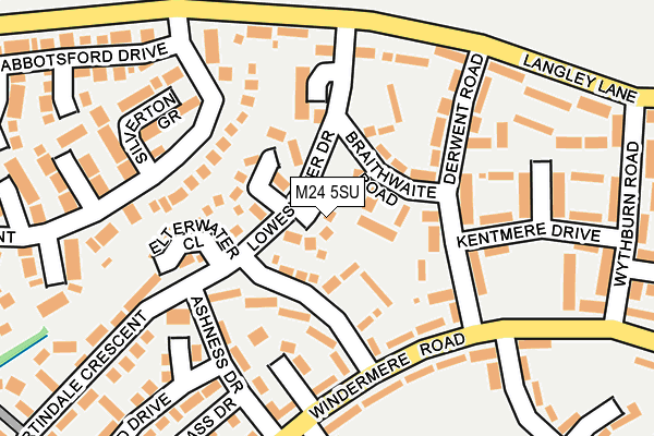 M24 5SU map - OS OpenMap – Local (Ordnance Survey)