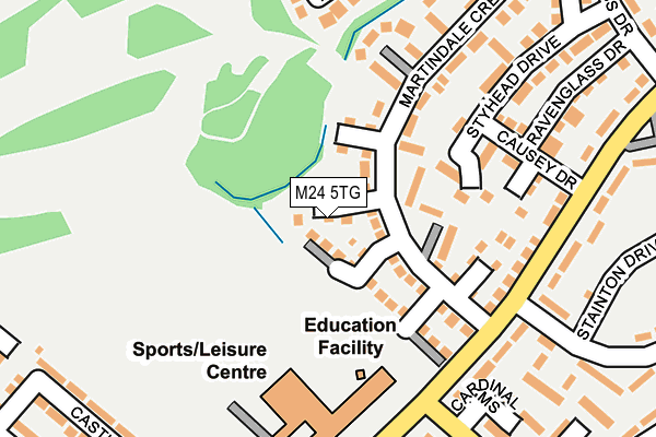 M24 5TG map - OS OpenMap – Local (Ordnance Survey)