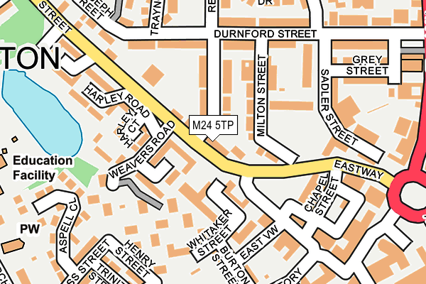 M24 5TP map - OS OpenMap – Local (Ordnance Survey)