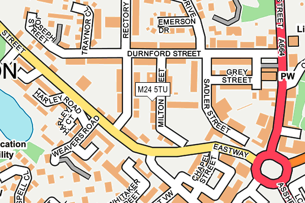 M24 5TU map - OS OpenMap – Local (Ordnance Survey)