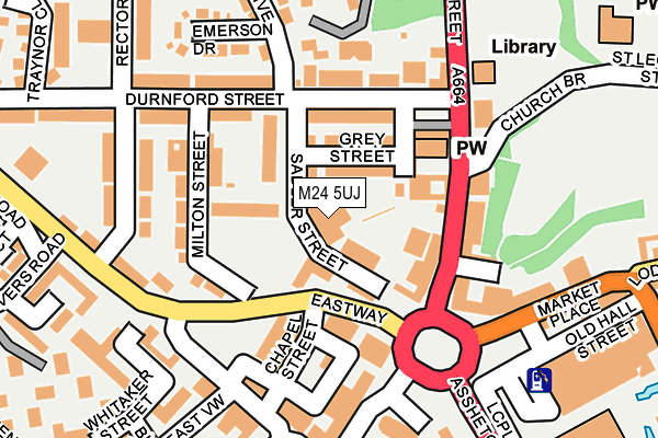 M24 5UJ map - OS OpenMap – Local (Ordnance Survey)