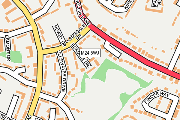 M24 5WJ map - OS OpenMap – Local (Ordnance Survey)