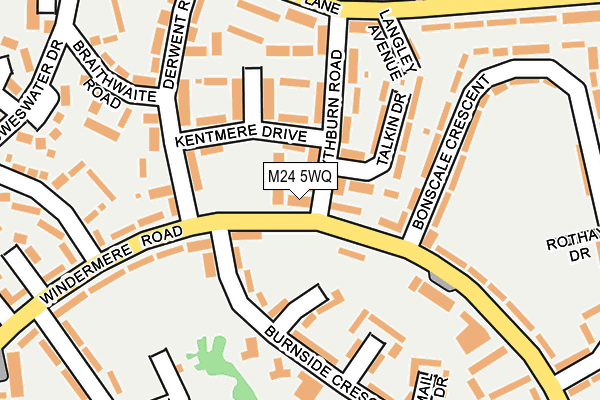 M24 5WQ map - OS OpenMap – Local (Ordnance Survey)