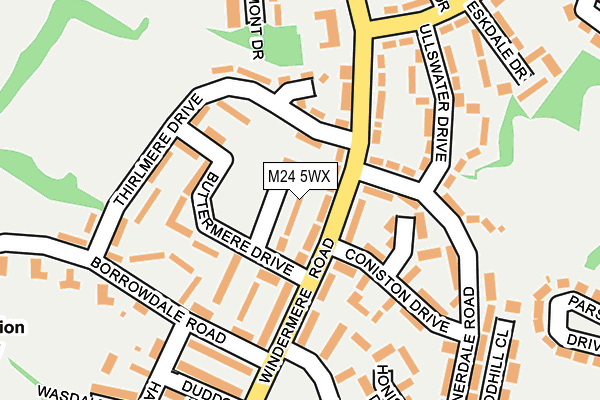 M24 5WX map - OS OpenMap – Local (Ordnance Survey)