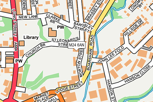 M24 6AN map - OS OpenMap – Local (Ordnance Survey)