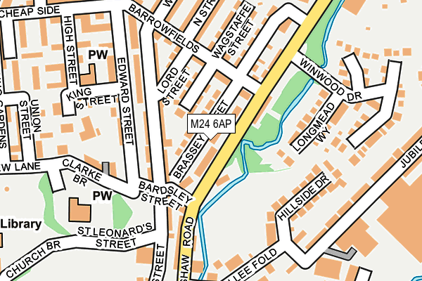 M24 6AP map - OS OpenMap – Local (Ordnance Survey)