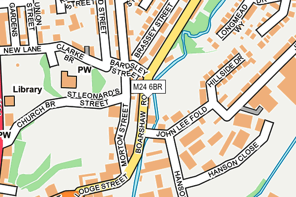 M24 6BR map - OS OpenMap – Local (Ordnance Survey)