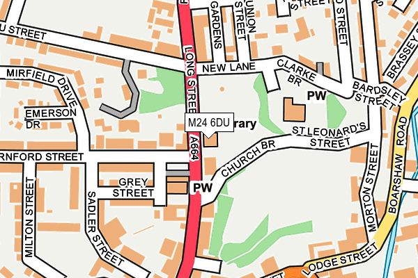 M24 6DU map - OS OpenMap – Local (Ordnance Survey)